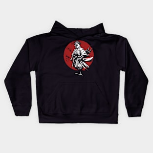 Japan Rooster Samurai Chicken Warrior Kids Hoodie